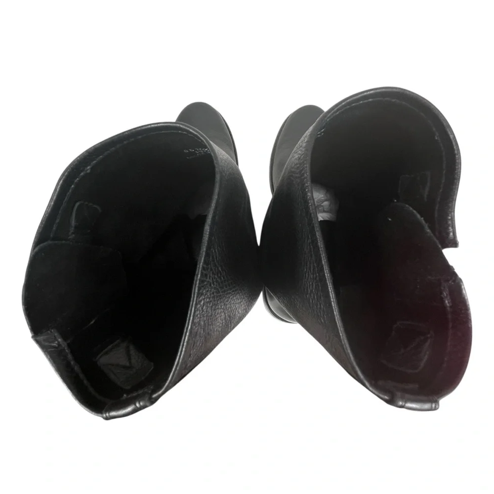Frye Veronica Flex Short Women’s 6 Black Leather Harness‎ Moto Boots